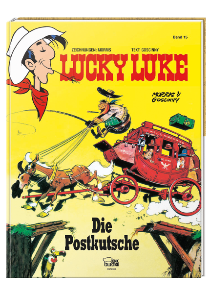 Cover Lucky Luke Nr. 15: Die Postkutsche - gebundene Ausgabe – Egmont Ehapa