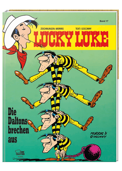 Cover Lucky Luke Nr. 17: Die Daltons brechen aus - gebundene Ausgabe – Egmont Ehapa