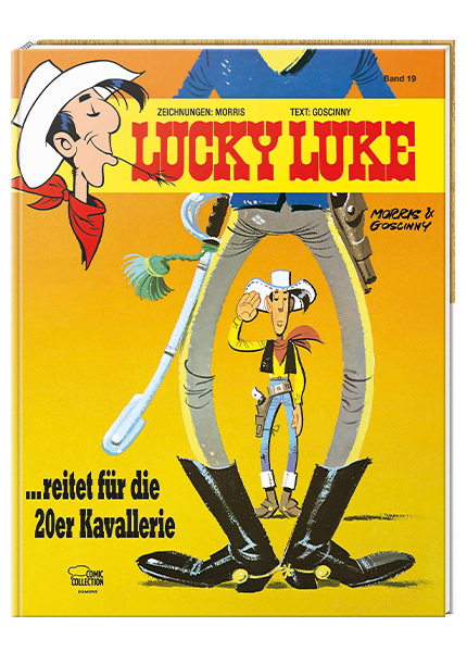Cover Lucky Luke Nr. 19: ... reitet für die Kavallerie - gebundene Ausgabe – Egmont Ehapa