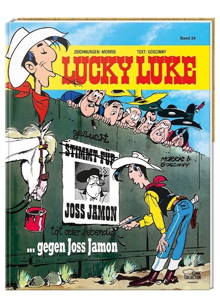 Cover Lucky Luke Nr. 24: ... gegen Joss Jamon - gebundene Ausgabe – Egmont Ehapa
