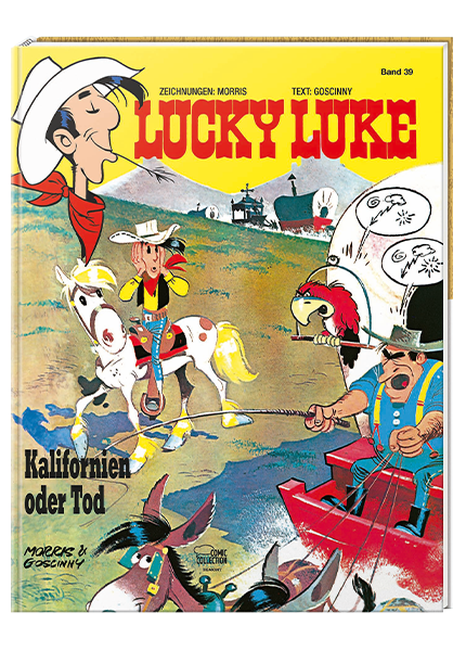 Cover Lucky Luke Nr. 39: Kalifornien oder Tod - gebundene Ausgabe – Egmont Ehapa