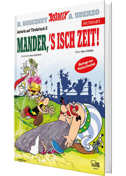 Cover Asterix Mundart Tirolerisch II - Mander, s'isch Zeit! – Egmont Ehapa