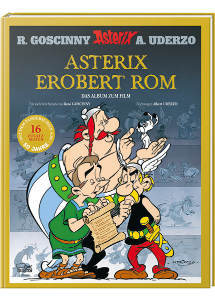Asterix erobert Rom – Jubiläumsausgabe – Cover der gebundenen Egmont-Ausgabe