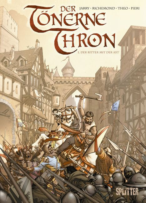 Der tönerne Thron 1 – Der Ritter mit der Axt – Cover