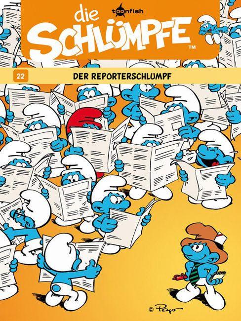 Cover Die Schlümpfe 22 – Der Reporterschlumpf – toonfish