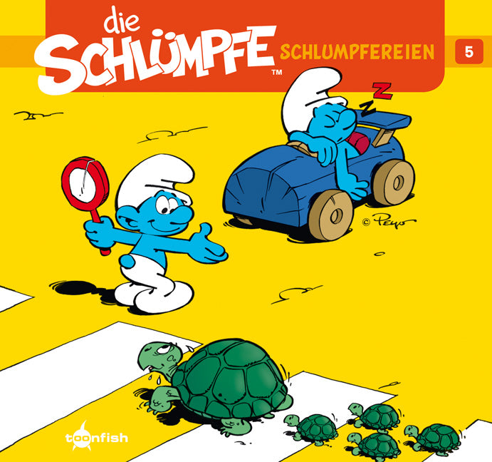 Cover Die Schlümpfe - Schlumpfereien 05 – Kurzgeschichten und Cartoon-Strips – toonfish