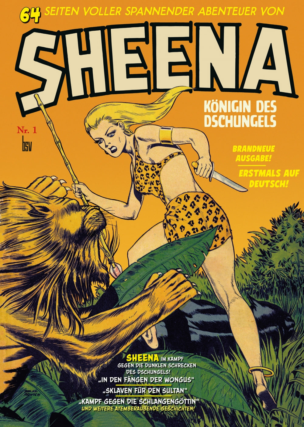 Sheena 1 – Königin des Dschungels – Cover