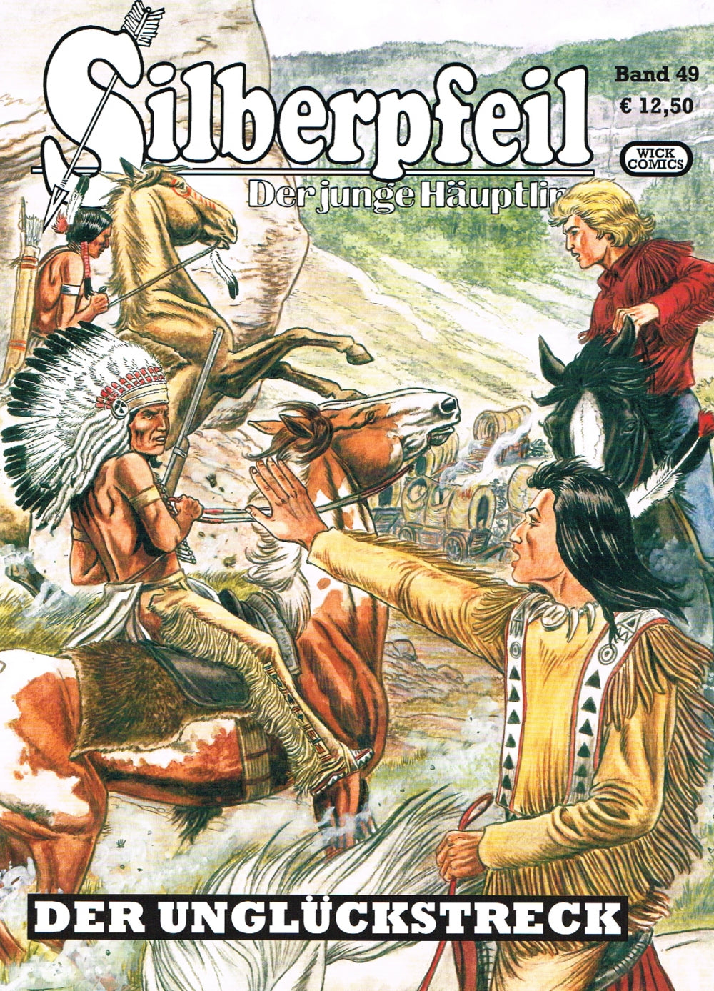 Cover Silberpfeil 49 – Der Unglückstreck – Wick Comics