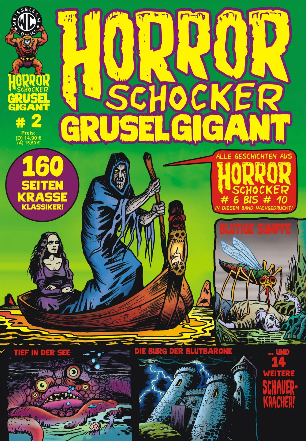 Cover Horrorschocker Grusel Gigant 2 – Horrorschocker 6 bis 10 – Weissblech