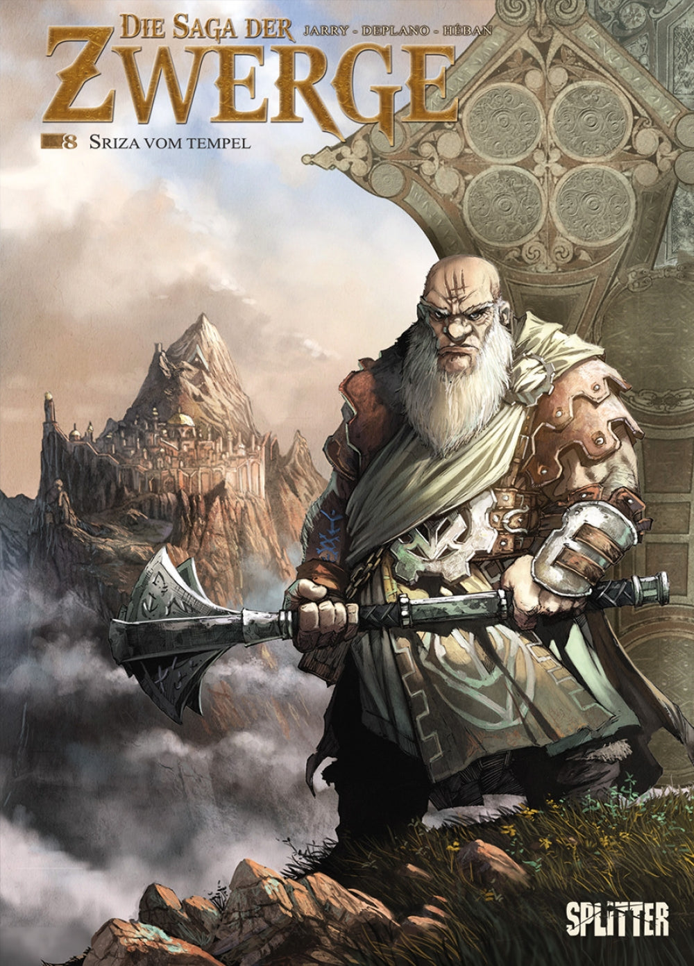 Die Saga der Zwerge 08 – Sriza vom Tempel – Cover