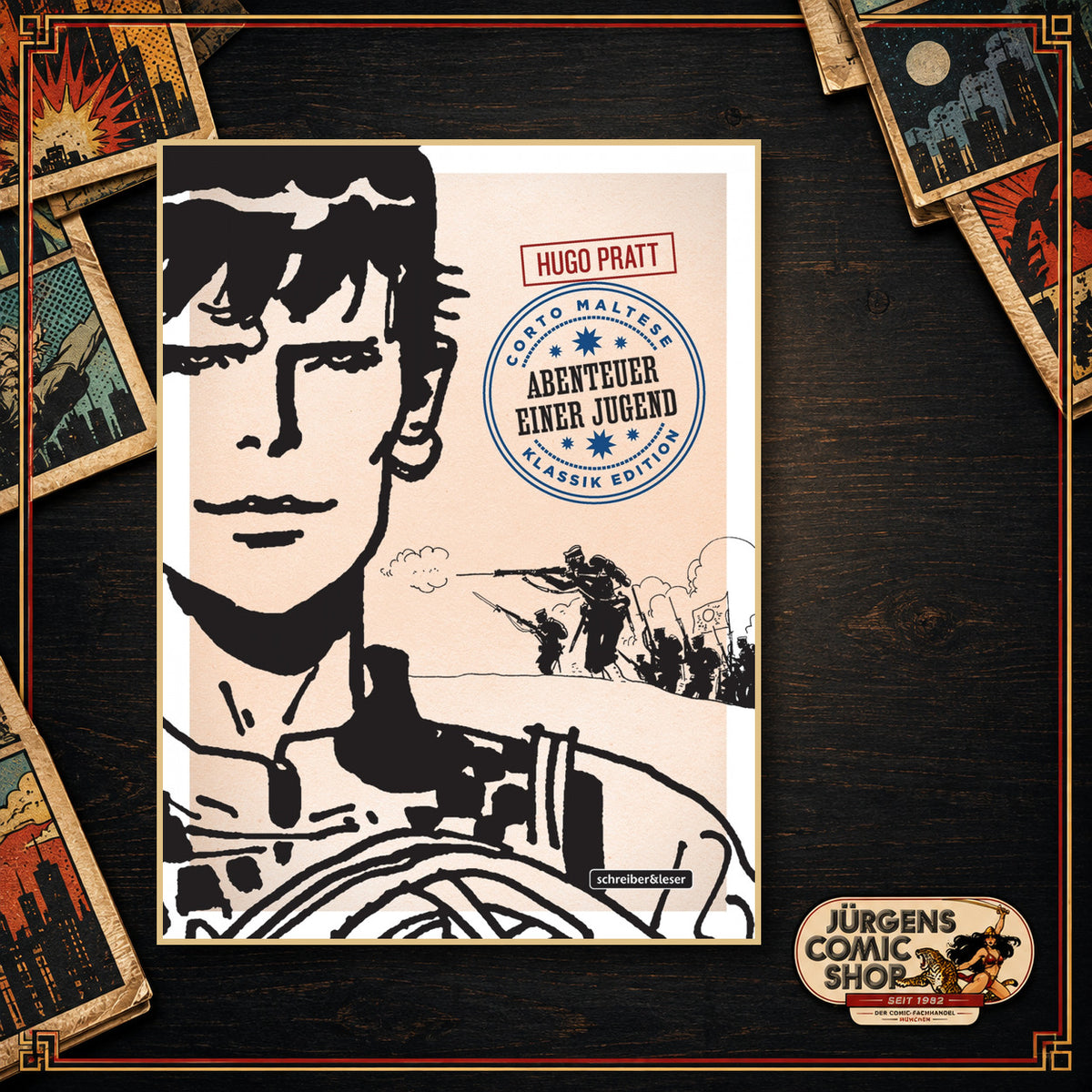 Corto Maltese 09 (s/w) Klassik Edition – Abenteuer einer Jugend
