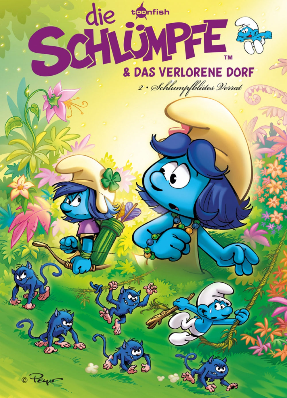 Cover Die Schlümpfe und das verlorene Dorf 02 – Schlumpfblütes Verrat – toonfish