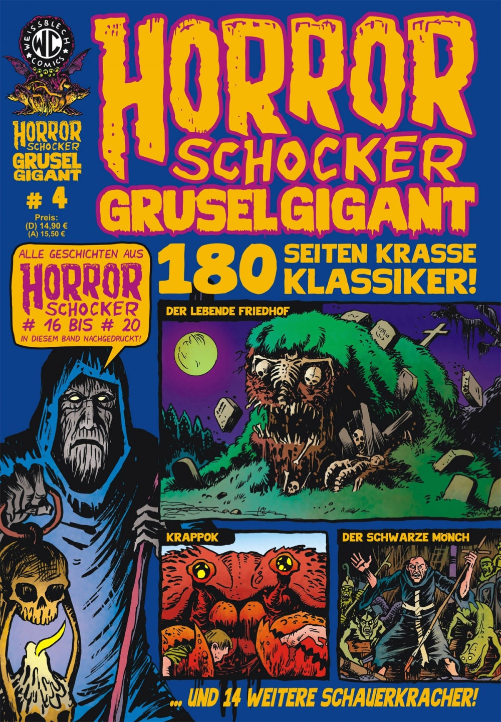 Cover Horrorschocker Grusel Gigant 4 – Horrorschocker 16 bis 19 – Weissblech