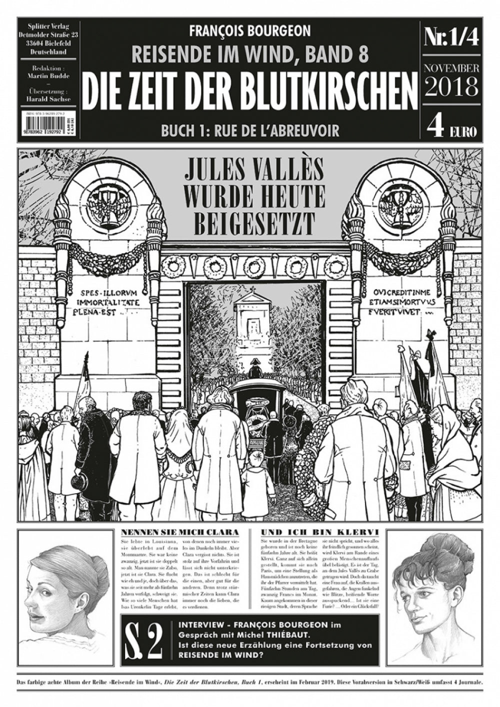 Reisende im Wind 8 - Journal 1 – Jules Vallès wurde heute beigesetzt – Cover