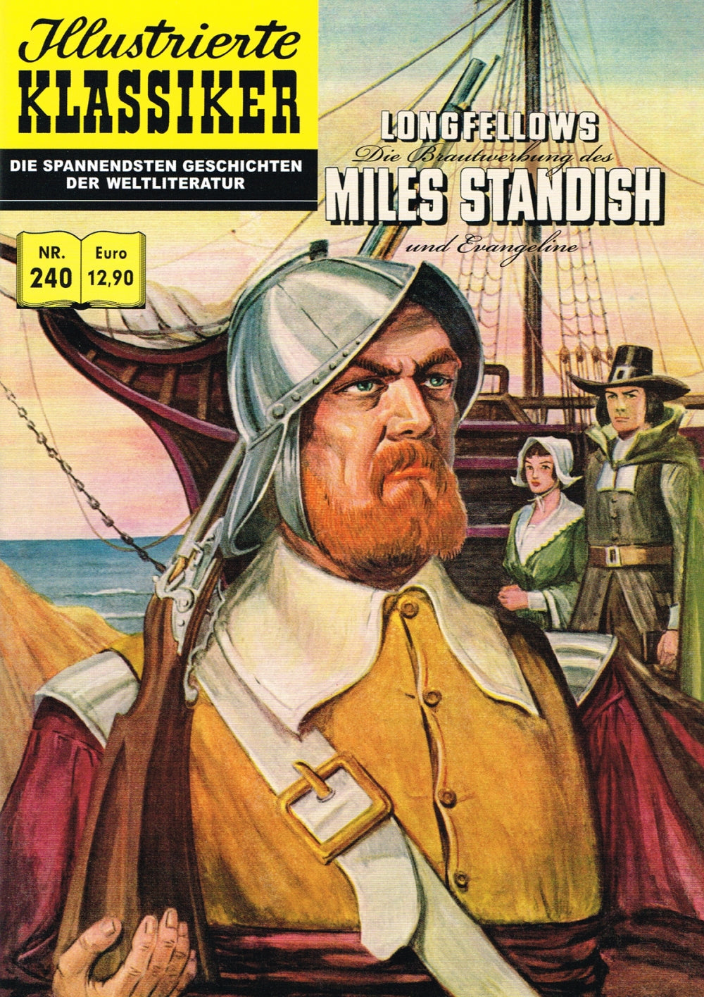Illustrierte Klassiker Nr. 240 – Die Brautwerbung des Miles Standish – Cover