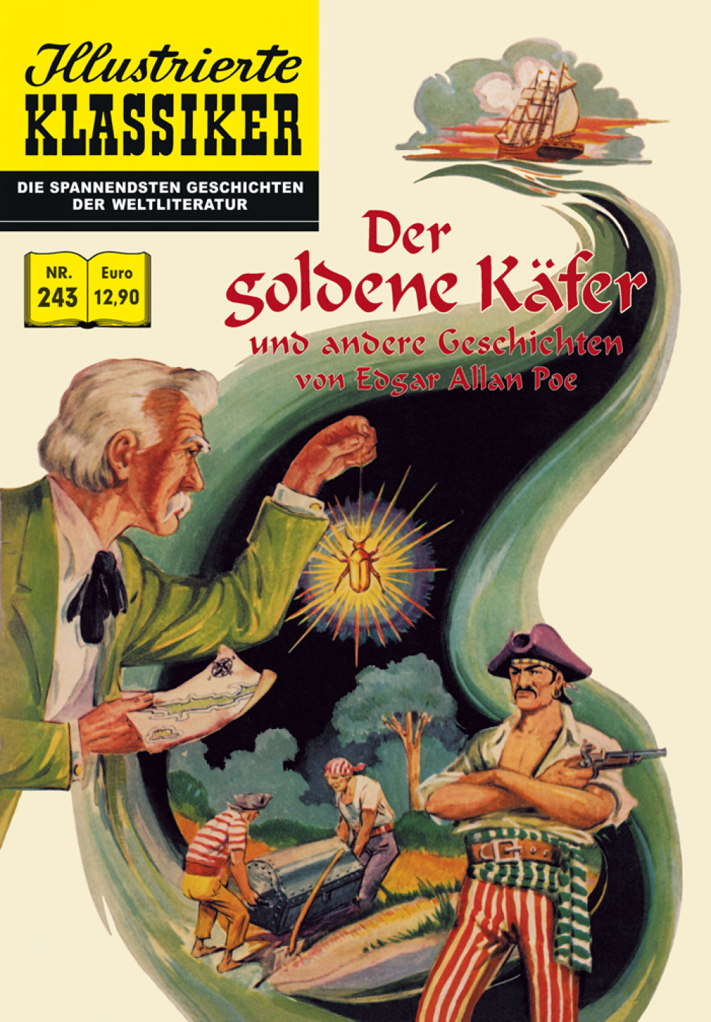 Illustrierte Klassiker Nr. 243 – Der goldene Käfer – Cover