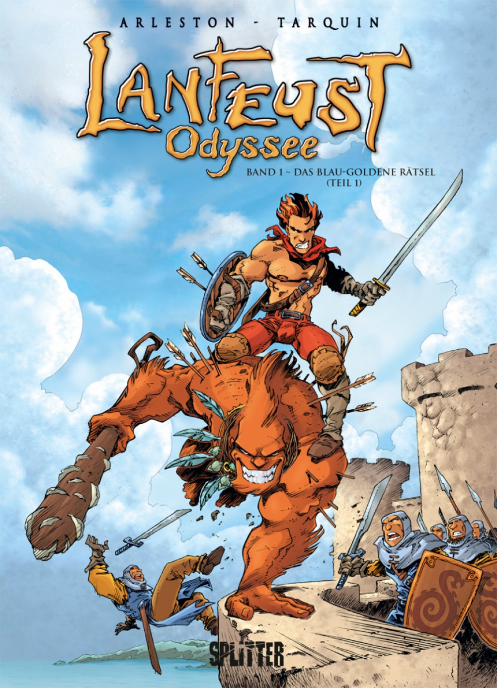 Lanfeust Odyssee 1 – Das blau-goldene Rätsel – Cover