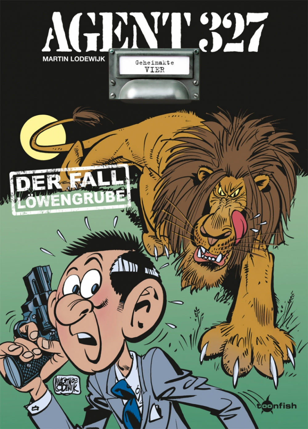 Cover Agent 327 Band 4 – Der Fall Löwengrube – toonfish