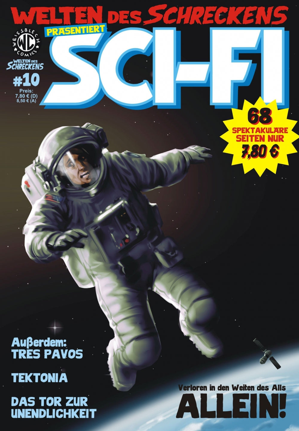 Cover Welten des Schreckens 10 – präsentiert SCI-FI – Weissblech