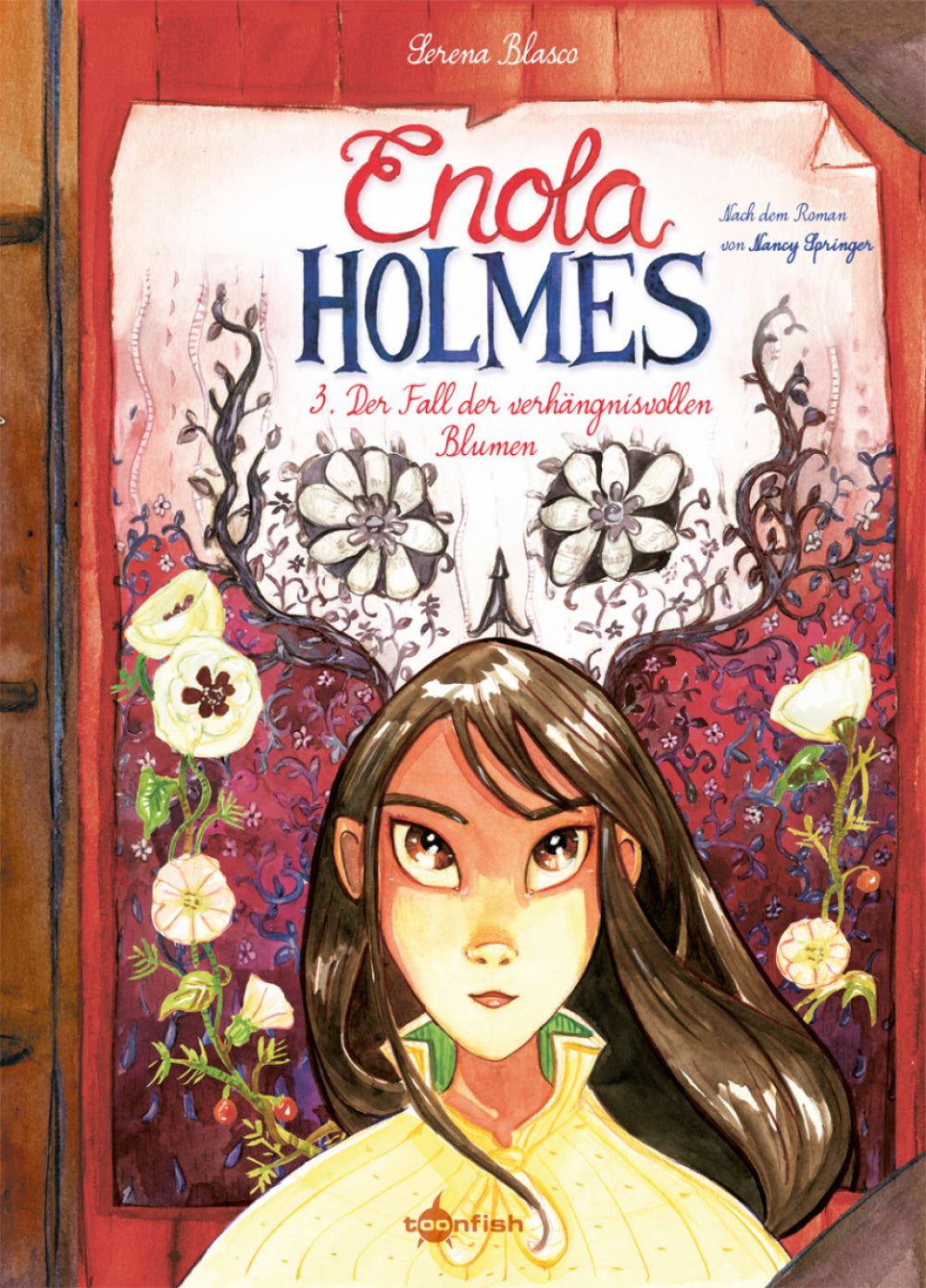 Enola Holmes 3 (Neuauflage) – Der Fall der verhängnisvollen Blumen – Cover