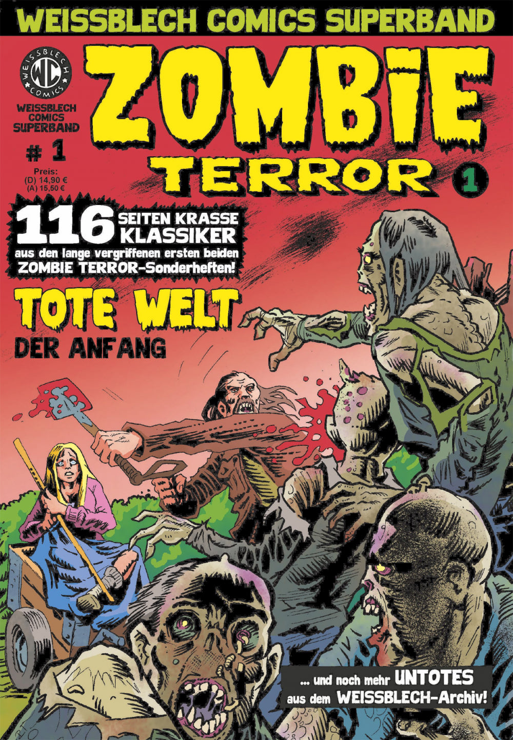 Cover WEISSBLECH Comics Superband 1 – Zombie Terror – Weissblech