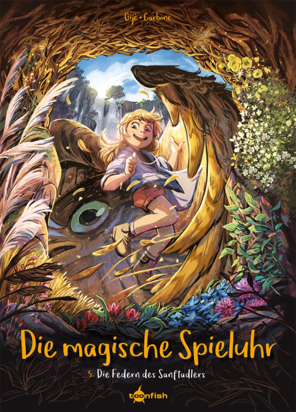 Cover Die magische Spieluhr 5 – Die Federn des Sanftadlers – toonfish