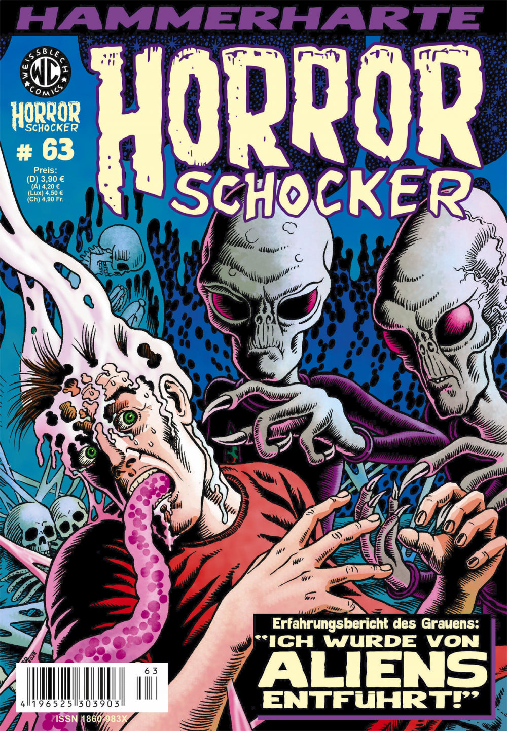 Cover Horrorschocker 63 – Erfahrungsbericht des Grauens – Weissblech
