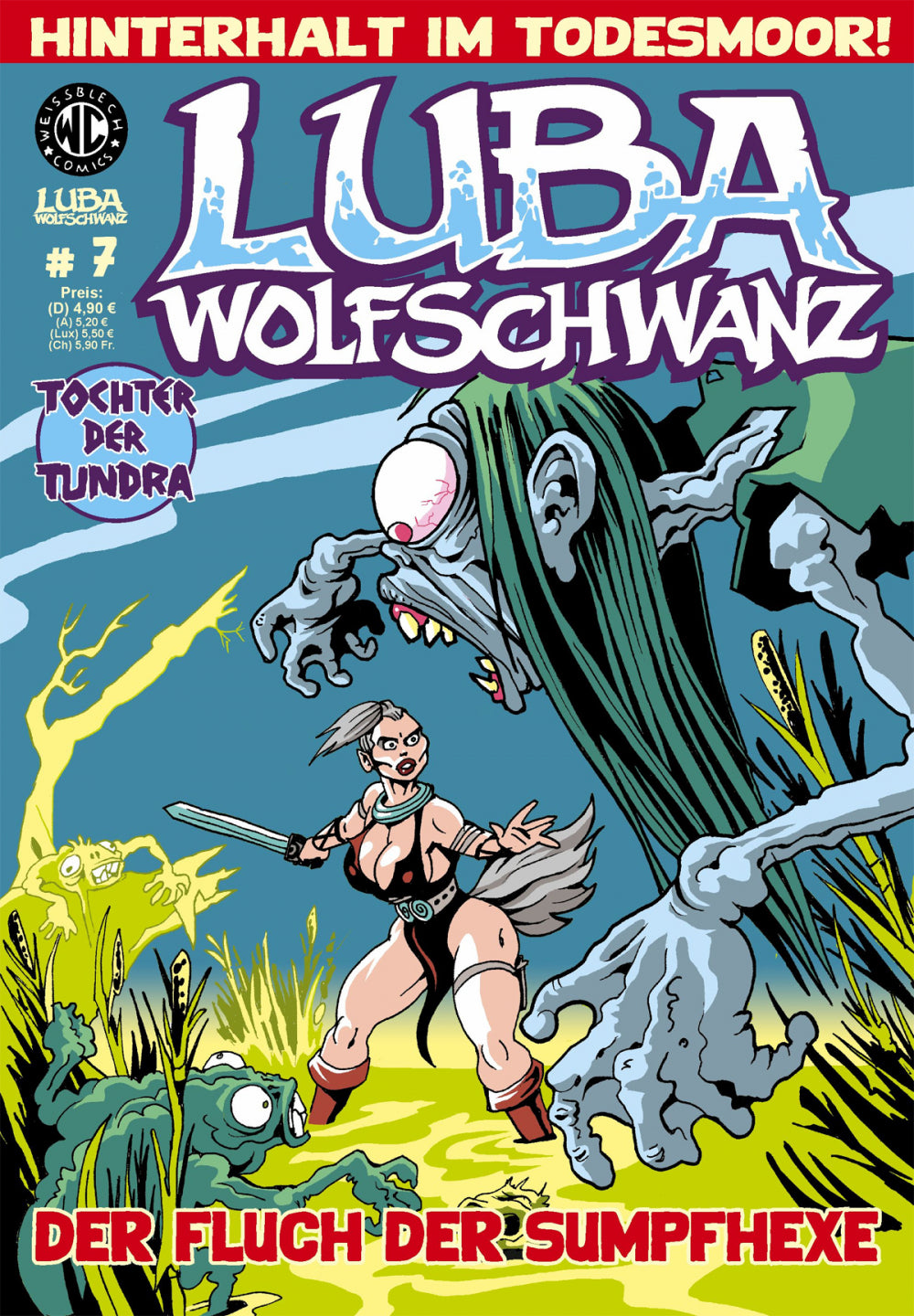 Cover Luba Wolfschwanz 7 – Der Fluch der Sumpfhexe – Weissblech