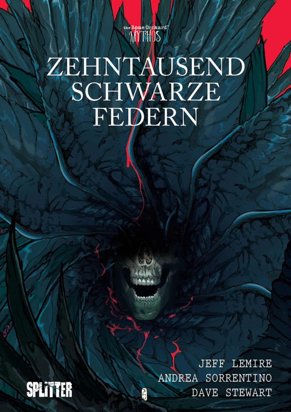 Zehntausend schwarze Federn (Bone Orchard Mythos) – Cover