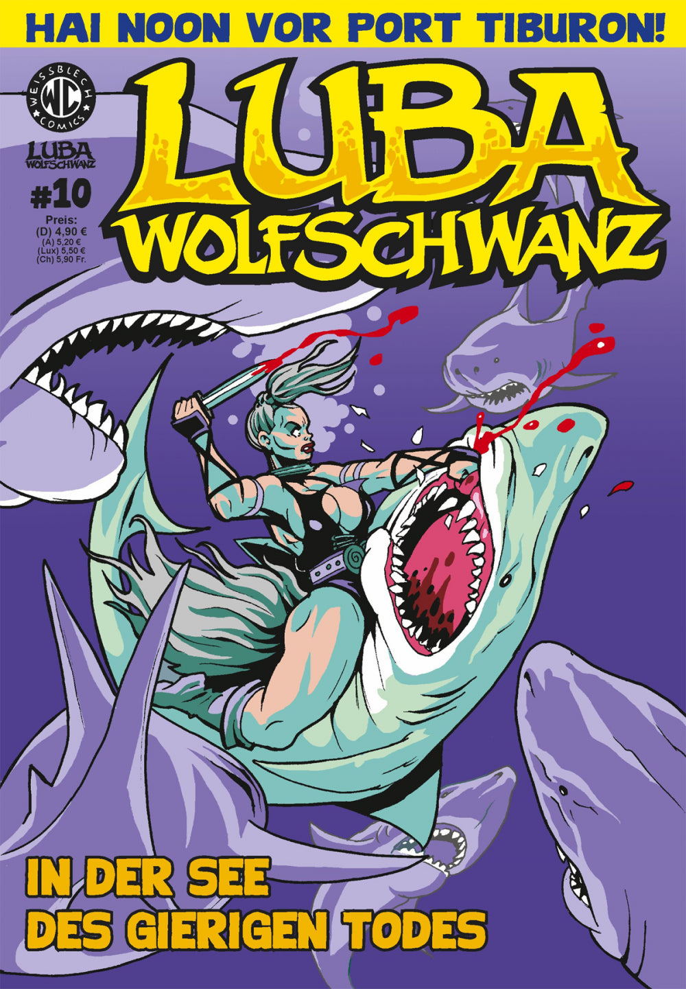 Cover Luba Wolfschwanz 10 – In der See des gierigen Todes – Weissblech