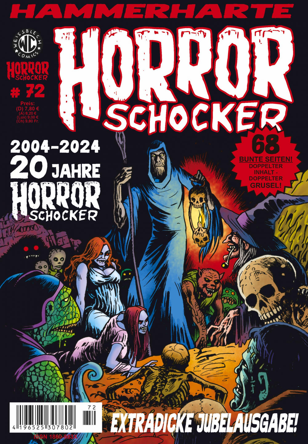 Cover Horrorschocker 72 – Extradicke Jubelausgabe! – Weissblech