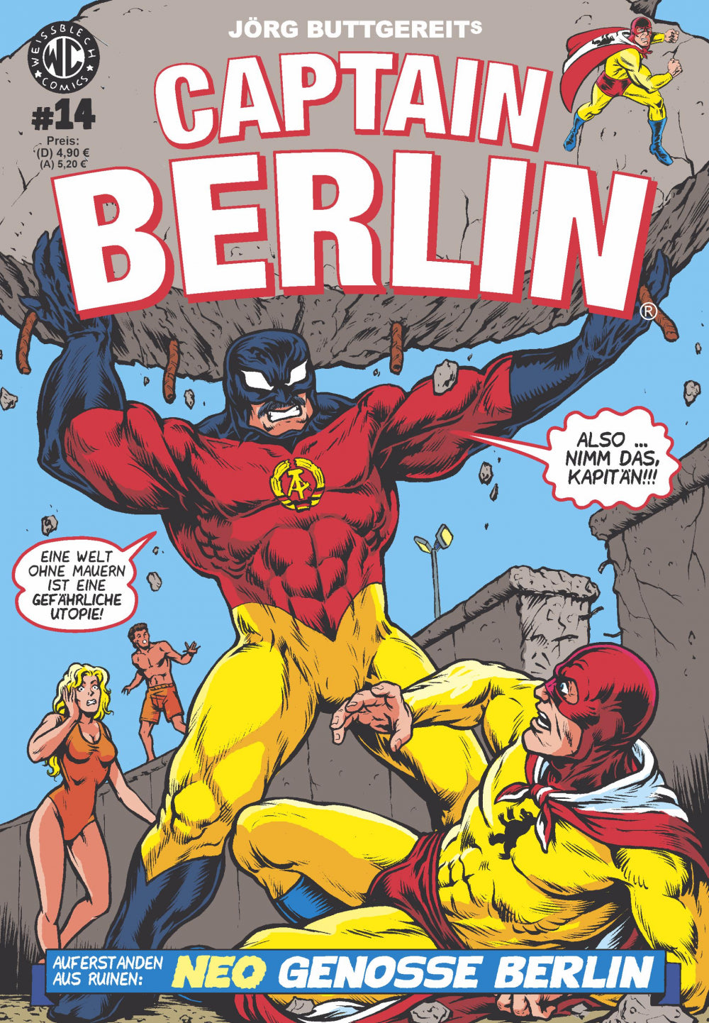 Cover Captain Berlin 14 – Neo Genosse Berlin – Weissblech