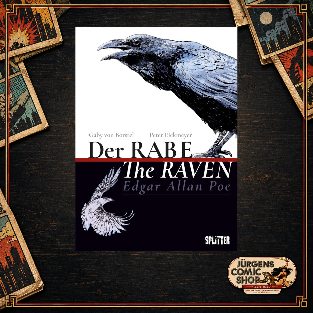 Der Rabe / The Raven – Illustriertes Gedicht nach Edgar Allan Poe