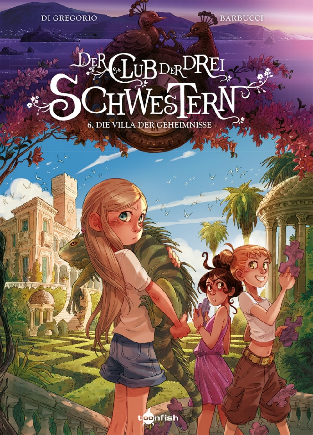 Cover Der Club der drei Schwestern 6 – Die Villa der Geheimnisse – toonfish