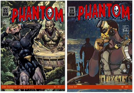 Phantom 87.-88. Abenteuer (ECR Verlag) – 2 Hefte im Set – Cover