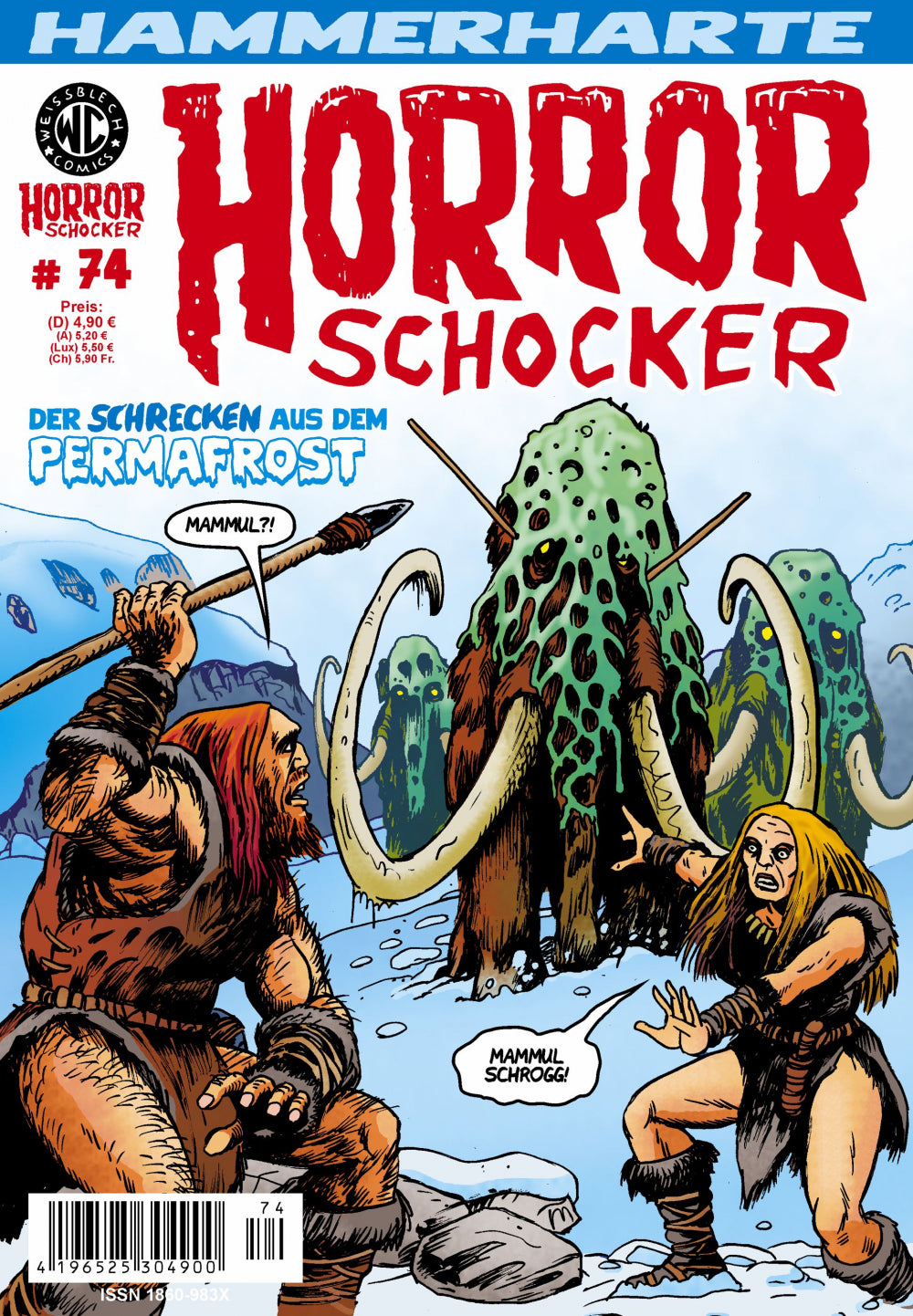 Cover Horrorschocker 74 – Der Schrecken aus dem Permafrost – Weissblech