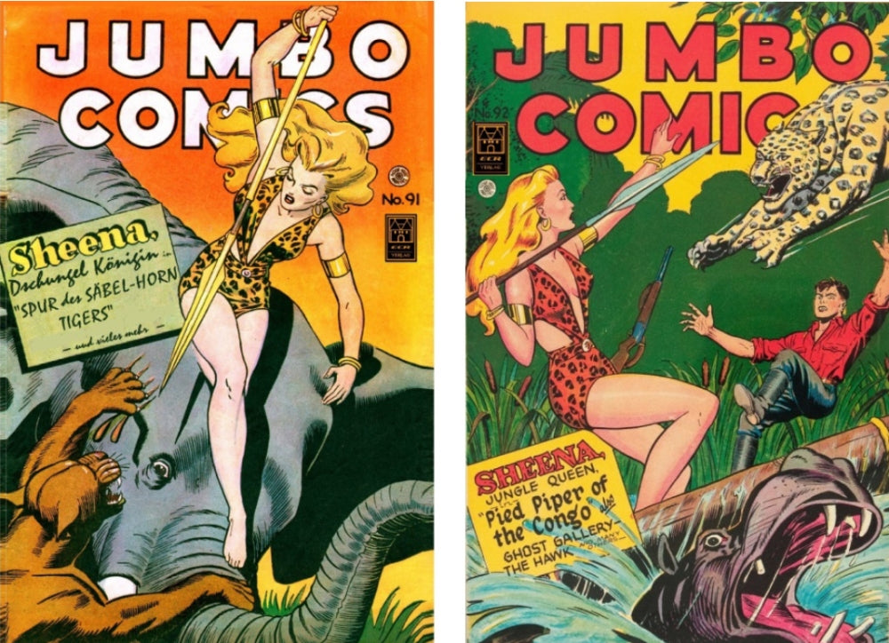 Jumbo Comics: Sheena 91/92 – Cover