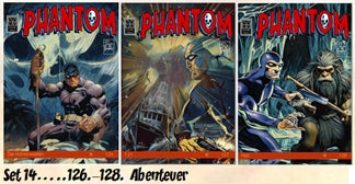 Phantom 126.-128. Abenteuer (ECR Verlag) – 3 Hefte im Set – Cover