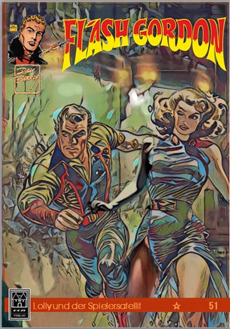 Flash Gordon - 51. Abenteuer Variantcover (ECR Verlag) – Lolly und der Spielersatelit – Cover