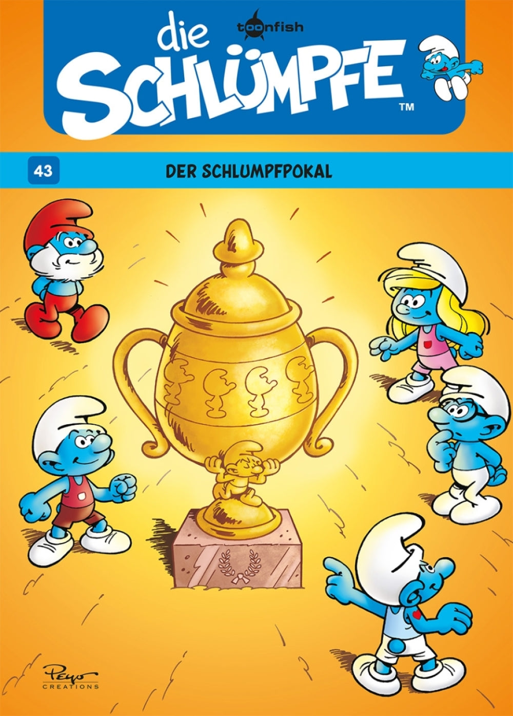 Cover Die Schlümpfe 43 – Der Schlumpfpokal – toonfish