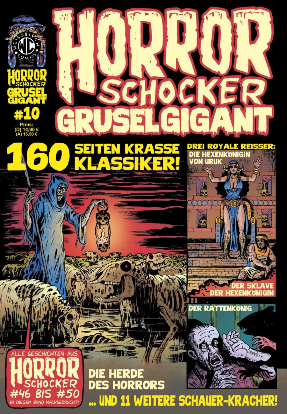 Cover Horrorschocker Grusel Gigant 10 – Horrorschocker 46 bis 50 – Weissblech
