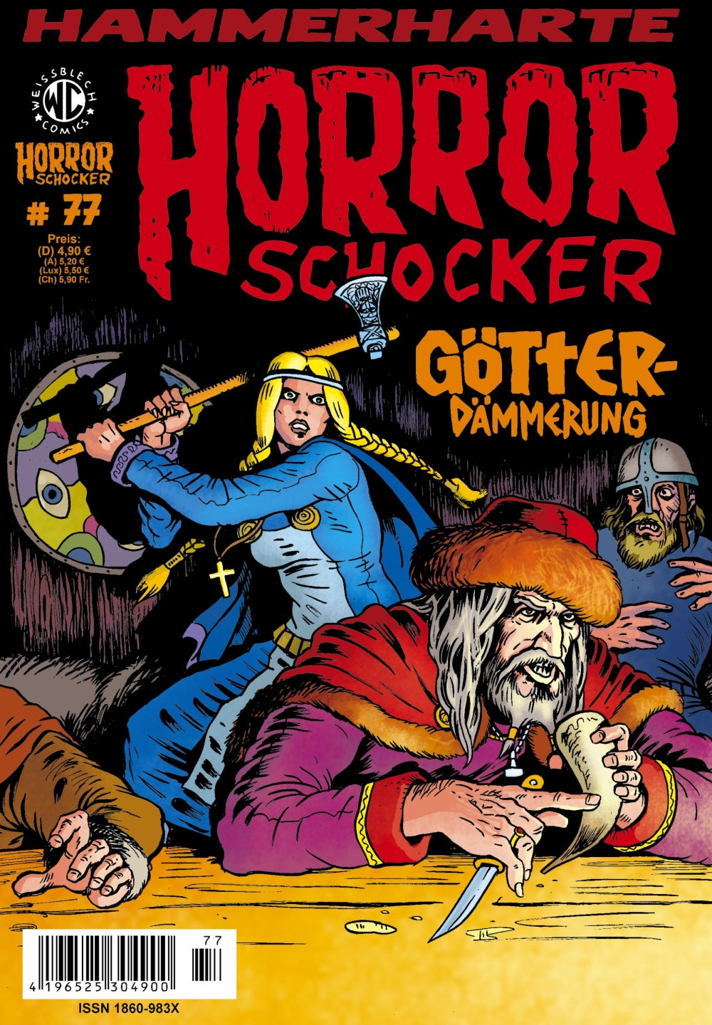 Cover Horrorschocker 77 – Götterdämmerung – Weissblech