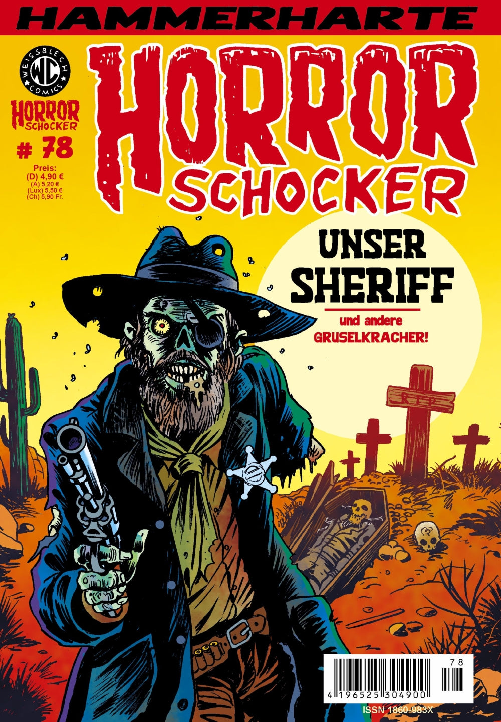 Cover Horrorschocker 78 – Unser Sheriff – Weissblech