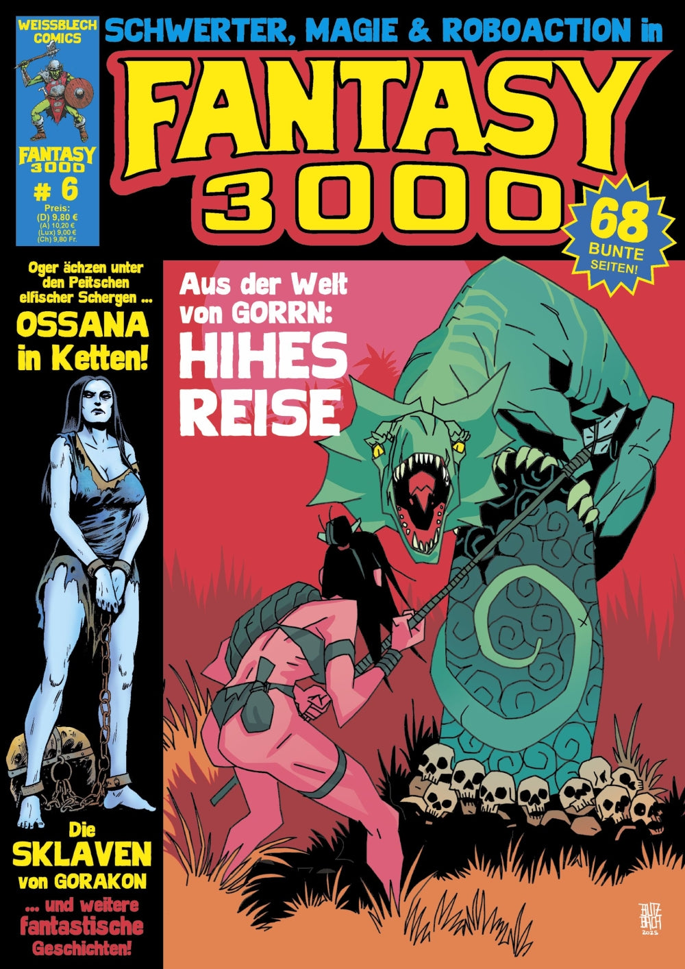 Cover Fantasy 3000 Band 6 – Hihes Reise – Weissblech