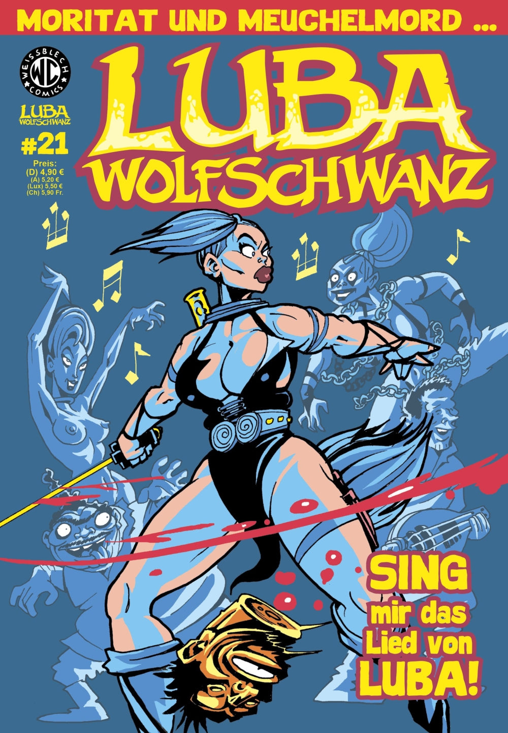 Cover Luba Wolfschwanz 21 – Sing mir das Lied von Luba! – Weissblech