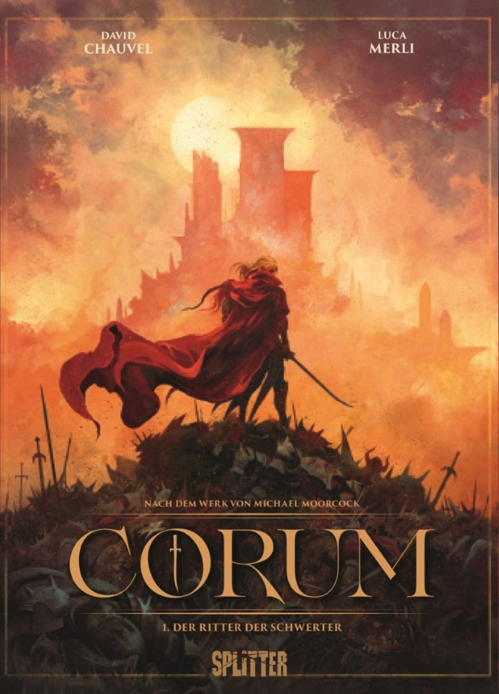 Corum 1 (Splitter) – Der Ritter der Schwerter – Cover
