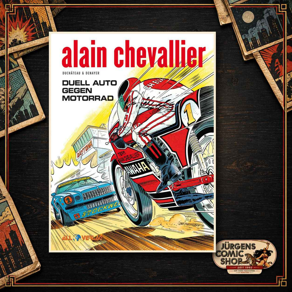 Alain Chevallier 7 – Duell Auto gegen Motorrad