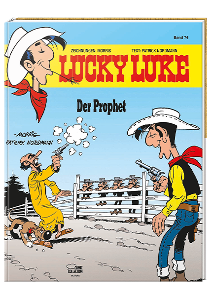 Cover Lucky Luke Nr. 74: Der Prophet - gebundene Ausgabe – Egmont Ehapa