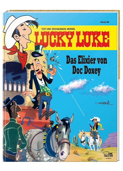 Cover Lucky Luke Nr. 86: Das Elixier von Doc Doxey - gebundene Ausgabe – Egmont Ehapa
