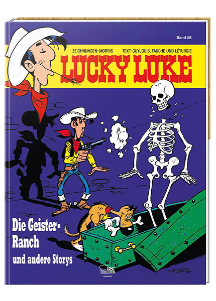 Cover Lucky Luke Nr. 58: Die Geister Ranch - gebundene Ausgabe – Egmont Ehapa